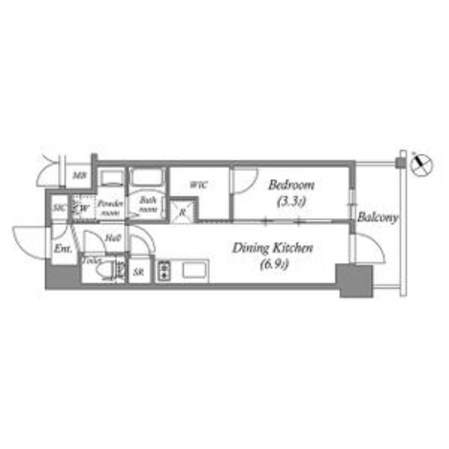エステムコート名古屋新栄Vラポールの物件間取画像